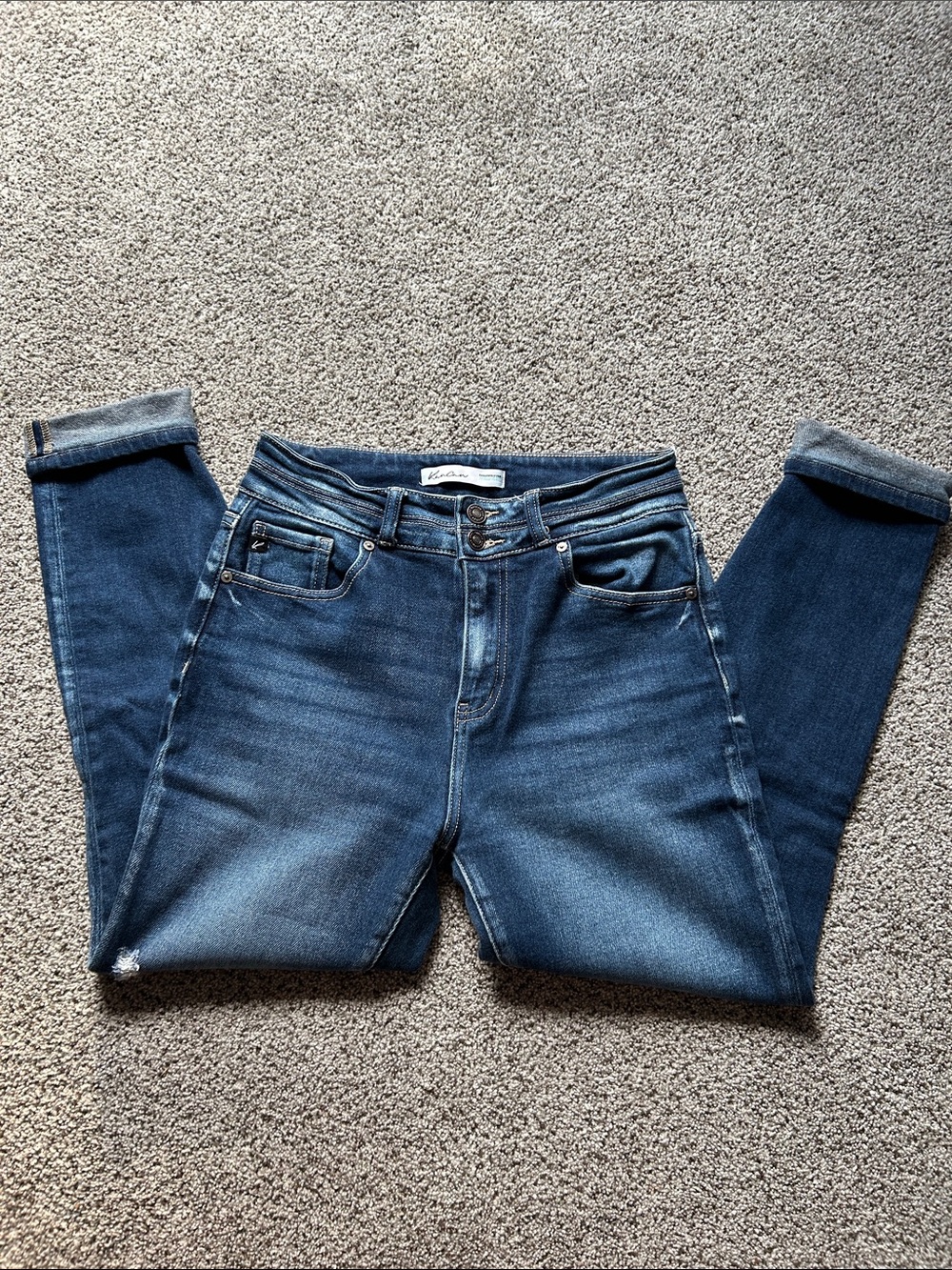 KanCan Dark Blue High-Rise Skinny Jeans